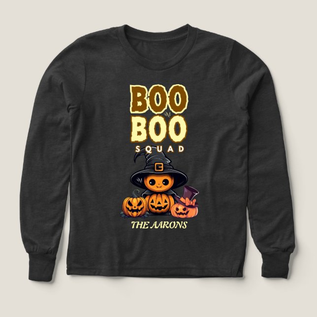 Tri-Blend Shirt :  HALLOWEEN Boo-Treat #4 (Design Front)