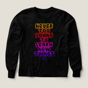 Tri-Blend Shirt : Never Too Young (black)