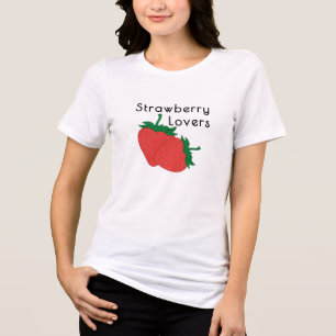 Tri-Blend Strawberry Lovers Shirt - Trendy & Comfy