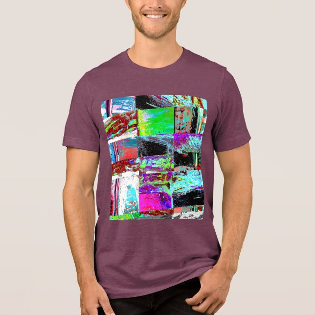 Tri-blend T-Shirt – Abstract Grid Shirt (Front)
