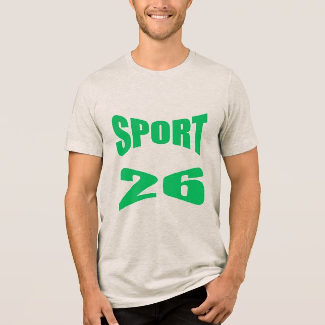 Tri-blend T-Shirt oatmeal SPORT 26 Tri-Blend Shirt (Front)