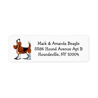 Tri-color Beagle Bay Simple Label