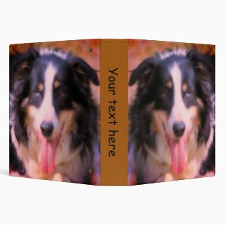 Tri Color Border Collie Face Personalized