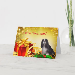 Tri-Color Cavalier Christmas Card