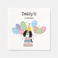Tri Color Cavalier King Charles Spaniel Birthday