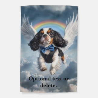 Tri-Color Cavalier Rainbow Bridge Memorial Garden  Garden Flag