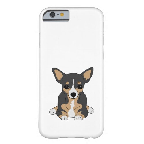 Tri_Color Chihuahua Cute Black Brown White Barely There iPhone 6 Case