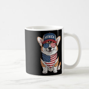 Tri Color Corgi 4th Of July Us American Flag Dog P Coffee Mug