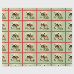 Tri-Color Corgi Christmas Wrapping Paper