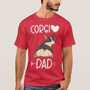 Tri Color Corgi Dad Corgi Cardigan Welsh Corgi T-Shirt
