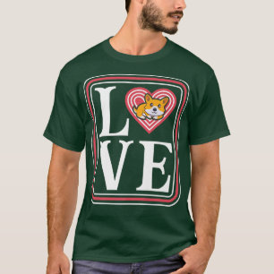 Tri Color Corgi Dog Loveri Love My Corgi Design134 T-Shirt