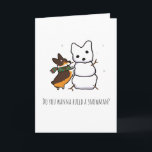 Tri-Color Corgi Snowman | CorgiThings Holiday Card<br><div class="desc">www.corgithings.com
instagram.com/corgithings
facebook.com/corgithings</div>