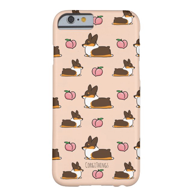 Tri-Color Corgi Sploot Phone Case (Back)