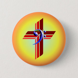 Tri-Color Cross with Bass Clef Button