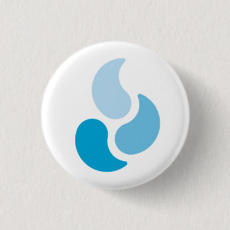 Tri-Color Flame - Round Button