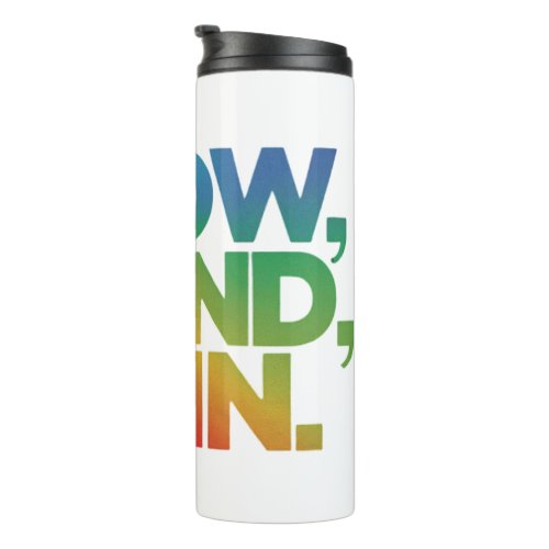 Tri_Color Hustle for Special Day Thermal Tumbler