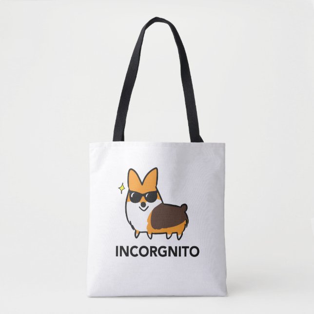 Tri-Color Incorgnito Premium Tote Bag (Front)