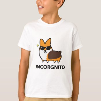 Tri-color Incorgnito Shirt by CorgiThings at Zazzle