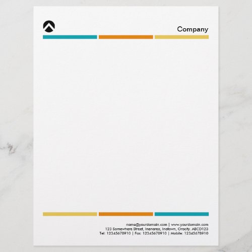 Tri_Color Lines 02a Letterhead