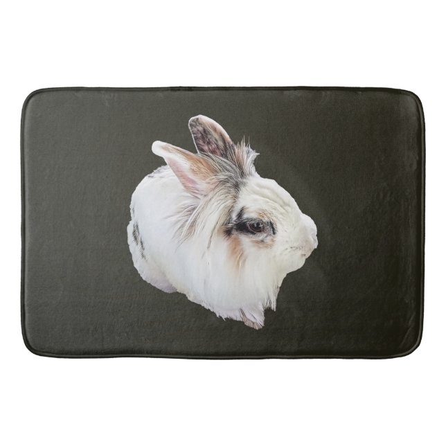 Tri-Color Lionhead Rabbit Bath Mat (Front)