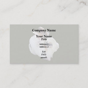Tri-Color Lionhead Rabbit Business Card