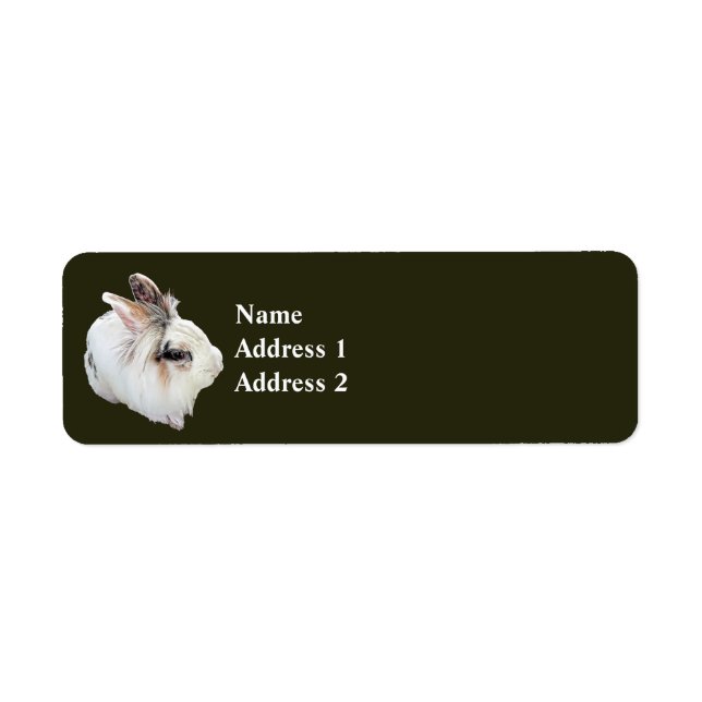 Tri-Color Lionhead Rabbit Label (Front)