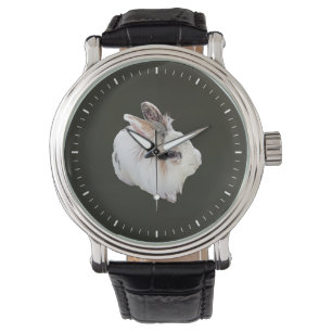 Tri-Color Lionhead Rabbit Watch
