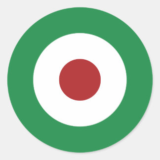 Tri-Color Mod Bullseye Classic Round Sticker