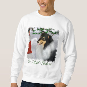Tri-Color Rough Collie Christmas Gifts Sweatshirt