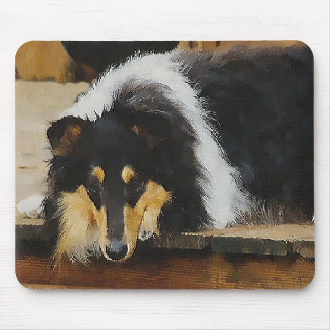 Tri-Color Rough Collie Gifts Mouse Pad (Front)