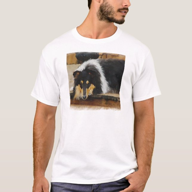 Tri-Color Rough Collie Gifts T-Shirt (Front)