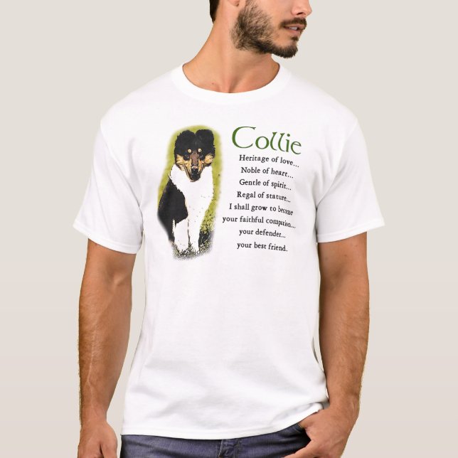 Tri Color Rough Collie Gifts T-Shirt (Front)