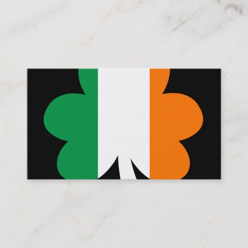 Tri-color Shamrock Business Cards