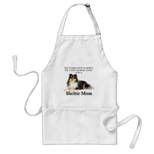 Tri-Color Sheltie Mom Apron