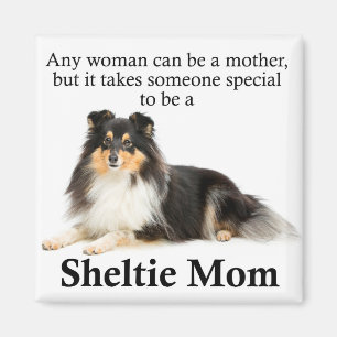 Tri-Color Sheltie Mom Magnet