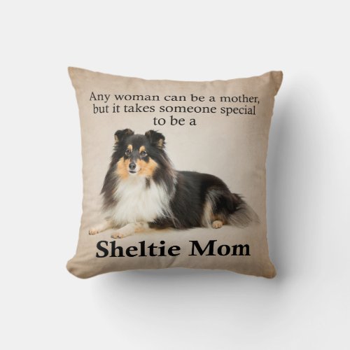 Tri_Color Sheltie Mom Pillow