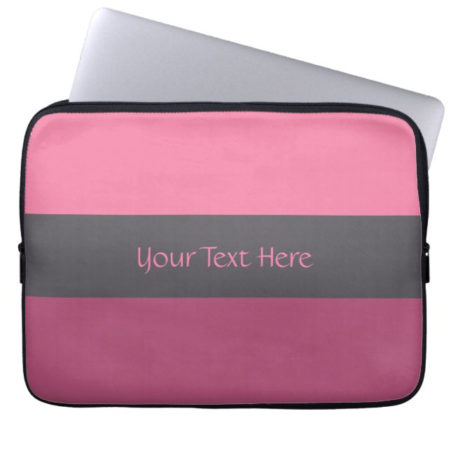 Tri-color stripes custom laptop sleeves (Front)