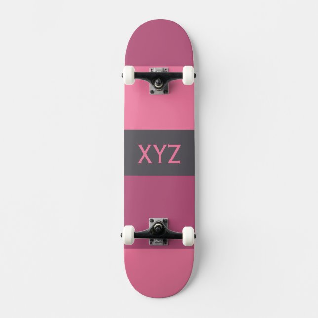 Tri-color stripes custom skateboards (Front)