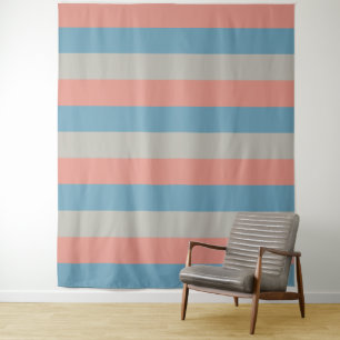 Tri-Color Stripes pattern tapestries