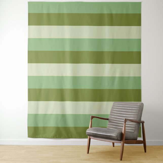 Tri-Color Stripes pattern tapestries (In Situ)