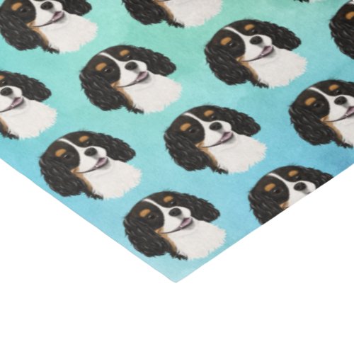 Tri_Colored Cavalier King Charles Spaniel Gift  Tissue Paper