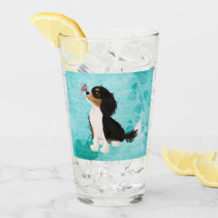 Tri Colored Cavalier King Charles Spaniel Glass