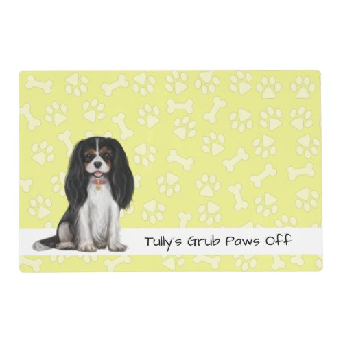 Tri_Colored Cavalier King Charles Spaniel Placemat