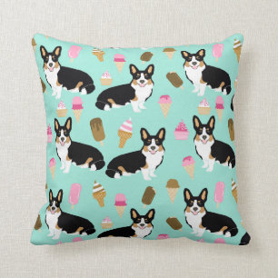 Tri Colored Corgi Ice Cream pillow - cute corgis