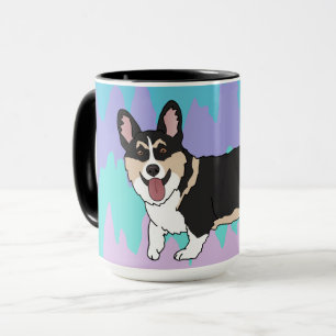 Tri Colored Corgi Mug