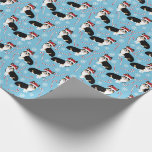 tri colored corgi wrapping paper