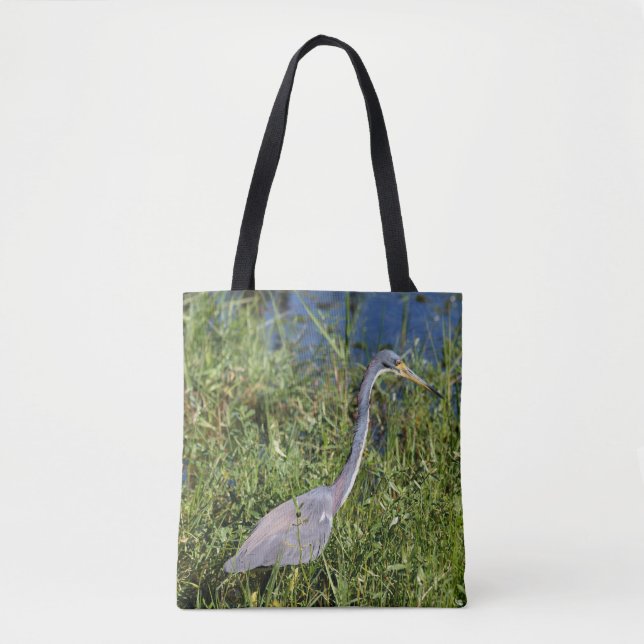 Tri-Colored Heron Tote Bag (Front)