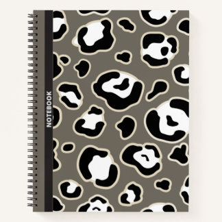 TRI-COLORED LEOPARD PRINT NOTEBOOK