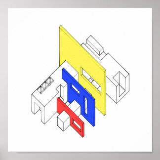 Tri Colour Archi Poster