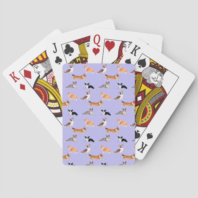 Tri Corgi Poker Cards (Back)